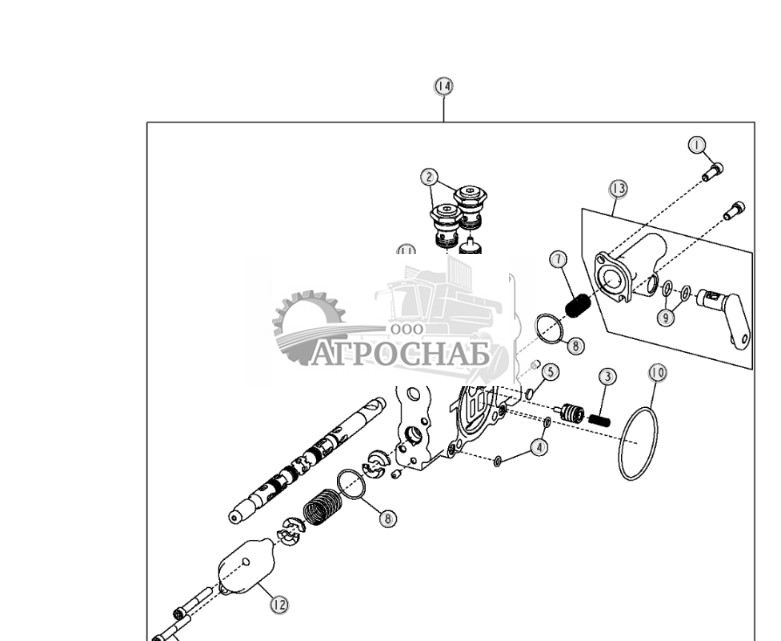 Секция клапана бокового смещения ножевого полотна, стандартные органы управления - ST3613 471.jpg